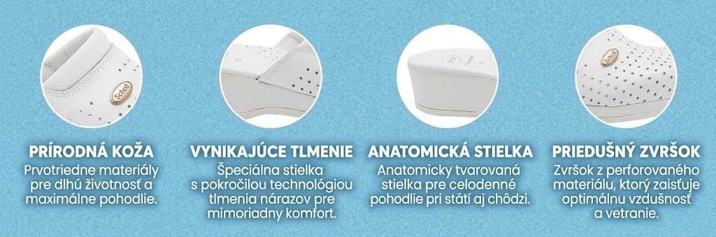 výhody obuvi scholl